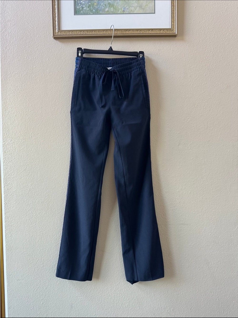 Zadig & Voltaire navy blue straight leg pants size XS